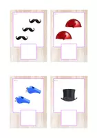 Vista previa - Tarjetas / Manipulativos - Grafía de cantidades 1-3 (carnaval) - página 3