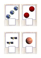 Vista previa - Tarjetas / Manipulativos - Grafía de cantidades 1-3 (universo) - página 1