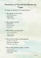 Vorschau - Fördermaterial/Inklusion - Geschichten zur Konzentrationsförderung - mit Quizfragen - Seite 2