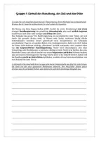 Vorschau - Stationenlernen - Gruppenarbeit klassisches aristotelisches Drama - Deckblatt