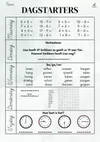 Voorbeeld - Dagstarters groep 3/4 plus en min sommen - Pagina 1