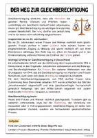 Vorschau - Arbeitsblätter - Der Weg zur Gleichberechtigung (Lückentext mit Lösungen) - Seite 2