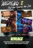 Vorschau - Spiele - Vorlage - Auf den Spuren der Zeit - Ein mathematisches Abenteuer - Deckblatt