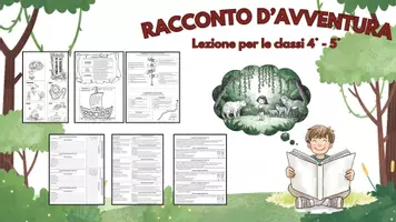 anteprima - Piani di lezione - IL RACCONTO D'AVVENTURA - CLASSI 4° - 5° - Pagina di copertina