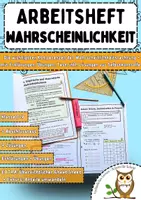 Vorschau - Arbeitsblätter - Arbeitsheft Wahrscheinlichkeit || inkl. Test + Lösungen - Deckblatt
