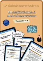 Vorschau - Arbeitsblätter - EU-Institutionen im Mehrebenensystem – supranational vs. intergouvernemental | Kommission, Rat, Europäischer Rat (Sek II) - Deckblatt
