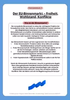Vorschau - Arbeitsblätter - EU-Binnenmarkt & vier Grundfreiheiten – Waren, Personen, Dienstleistungen, Kapital | Konflikte & Sozialdumping (Sek II) - Seite 3