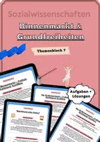 Vorschau - Arbeitsblätter - EU-Binnenmarkt & vier Grundfreiheiten – Waren, Personen, Dienstleistungen, Kapital | Konflikte & Sozialdumping (Sek II) - Deckblatt