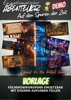 Vorschau - Spiele - Demo - Vorlage - Auf den Spuren der Zeit - Ein mathematisches Abenteuer - Deckblatt