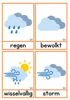 Voorbeeld - KleuterKlaar| Klassenorganisatie: het weer - Voorblad