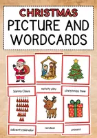 Vorschau - Fördermaterial/Inklusion - CHRISTMAS - PICTURE & WORD CARDS (Englisch Bildkarten) - Deckblatt