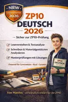 Vorschau - Klassenarbeiten - ZP10 2026 (ZP10 Mathe, ZP10 Deutsch, ZP10 Englisch 2026) Materialpaket Zentrale Abschlussprüfung - Deckblatt