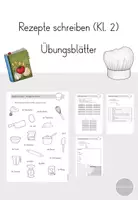 Vorschau - Arbeitsblätter - Rezepte schreiben - Übungsblätter Klasse 2 - Deckblatt