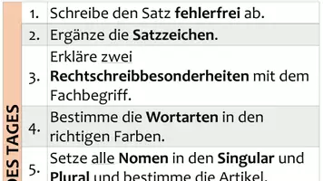 Vorschau - Arbeitsblätter - Satz des Tages - Übungsmaterial - Seite 2