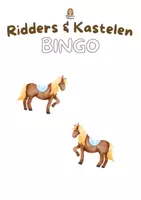 Voorbeeld - KleuterKlaar| Ridder & Kastelen: telbingo - Pagina 1