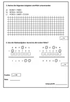 Vorschau - Arbeitsblätter - Test schriftliche Addition ZR 1 000 000 (veränderbare Datei) + Klecksaufgaben + Lösungen - Seite 2