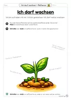 Vorschau - Arbeitsblätter - Ich darf wachsen - Reflexion | Freebie | Klassen 1-6 - Seite 3