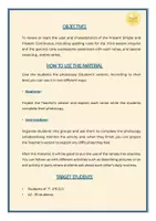 Vista previa - Hojas de trabajo - Present Simple and Present Continuous Infographic - página 1