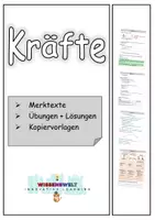Vorschau - Arbeitsblätter - Kräfte - Deckblatt