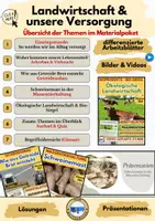 Vorschau - Arbeitsblätter - Landwirtschaft & unsere Versorgung Materialpaket – Unterrichtsreihe Klasse 5/6 (Arbeitsblätter + Präsentation) - Seite 2