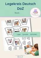 Vorschau - Arbeitsblätter - Legekreis Deutsch DaZ – Berufe - Deckblatt