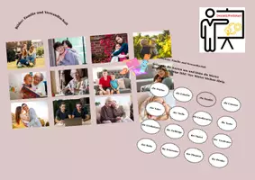Vorschau - Arbeitsblätter - Wortschatz Video und Bildkarten zum Thema Familie und Verwandtschaft A1-B1 - Deckblatt