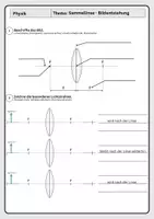 Vorschau - Arbeitsblätter - Sammellinse - Bildentstehung - Optik - Deckblatt