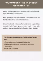 Vorschau - Bildkarten - Kamishibai Geschichte: Integration & Mut zum Mitspielen | 6 Bildkarten + Text A3 & A4 – 5 Waldfreunde - Seite 3
