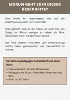 Vorschau - Bildkarten - Kamishibai Geschichte zu Ehrlichkeit, Verantwortung & Neid | 6 Bildkarten + Text A3 & A4 – 5 Waldfreunde - Seite 3