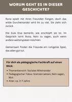 Vorschau - Bildkarten - Kamishibai Geschichte: Nein sagen & Grenzen setzen | 6 Bildkarten + Text A3 & A4 – 5 Waldfreunde - Seite 3