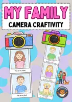 Vorschau - Arbeitsblätter - My Family: Camera Craftivity (3-fach-differenziert) (Englisch Grundschule) - Deckblatt