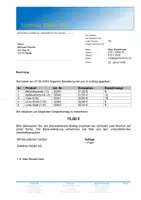 Vorschau - Arbeitsblätter - Übung zum Geschäftsbrief - Die Rechnung - Seite 1