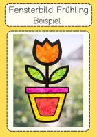 Vorschau - Arbeitsblätter - Kunst Frühling Fensterbilder Klasse 1 & 2 Prickelbilder - Seite 1