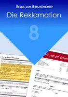 Vorschau - Arbeitsblätter - Übung zum Geschäftsbrief - Die Reklamation - Deckblatt