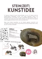 Vorschau - Mal- und Bastelvorlagen - Stein(zeit) Kunstidee, Steinzeit, Kunstprojekt - Deckblatt