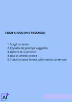 anteprima - Materiale di supporto/inclusione - 📘AI COME STRUMENTO PRATICO PER GLI INSEGNANTI - Pagina 2