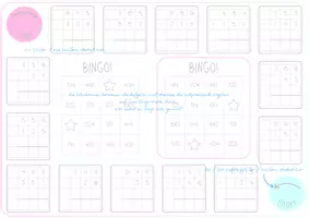 Vorschau - Spiele - Bingo - Schriftliches Subtrahieren mit und ohne Übertrag - Seite 1