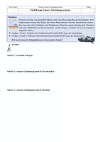 Vorschau - Arbeitsblätter - Materialpaket Lineare Gleichungssysteme - Seite 1
