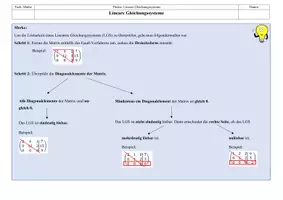 Vorschau - Arbeitsblätter - Lösbarkeit von Linearen Gleichungssystemen - Seite 1