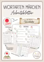 Vorschau - Arbeitsblätter - Wortartenmärchen - Arbeitsblätter Verben - Deckblatt