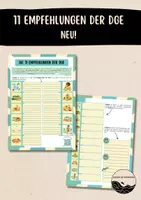 Vorschau - Arbeitsblätter - Die 11 Empfehlungen der DGE - NEU - Deckblatt