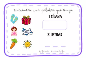 Vista previa - Otros - Tarjetas Lectoescritura - página 3