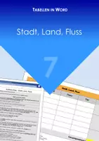 Vorschau - Arbeitsblätter - Tabellen in Word - Stadt, Land, Fluss - Deckblatt