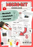 Vorschau - Unterrichtsreihen - Micro:bit - Merkheft - Arbeitsheft - Grundlagen - Mikrocontroller - Deckblatt