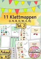 Vorschau - Arbeitsblätter - Klettmappen, Buchstaben, Förderschule, Klettmappe, Anlaut - Deckblatt
