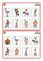 Voorbeeld - bingo met circusfiguren - Pagina 2