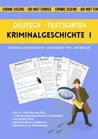 Vorschau - Stundenentwürfe - Meine Kriminalgeschichte - Arbeitsaufgaben und Wortschatzarbeit - Deckblatt