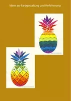Vorschau - Mal- und Bastelvorlagen - Vorlagen Nr.12: Ananas - Seite 2