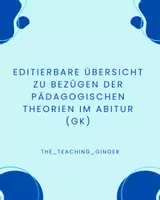 Vorschau - Merkblätter - Querverweise zwischen Theorien für das Pädagogik-Abi - Deckblatt