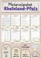 Vorschau - Arbeitsblätter - Rheinland-Pfalz Lesetext mit Fragen + Lösungen Leseverstehen Wortspeicher didaktische Reserve Lesen Leseverständnis - Deckblatt